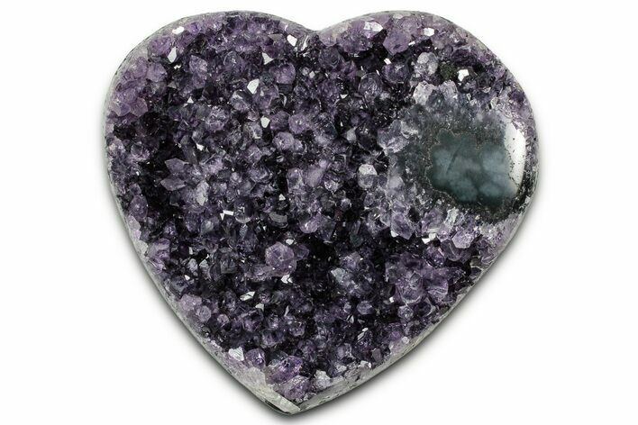 Dark Purple Amethyst Heart - Uruguay #343709